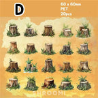Tree Stump PET Stickers - 6 Styles - Shroomi