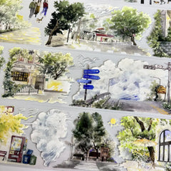 Urban Walk PET Tape Urban Walk PET Tape | Japanese Anime Style City Street Scenery