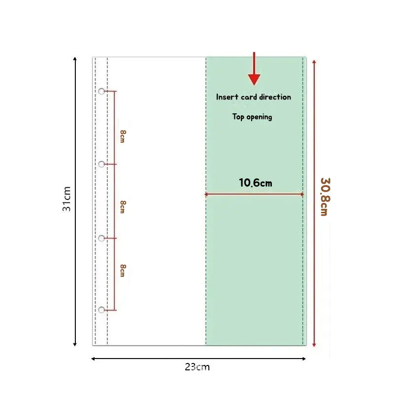 Handy washi tape storage album with pocket-style pages for organizing pre-cut tape and stickers in a neat, accessible way.