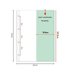 Handy washi tape storage album with pocket-style pages for organizing pre-cut tape and stickers in a neat, accessible way.