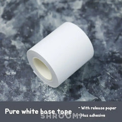 White Base Tape with Release Paper White Base Tape with Release Paper | Opaque Crafting Tape