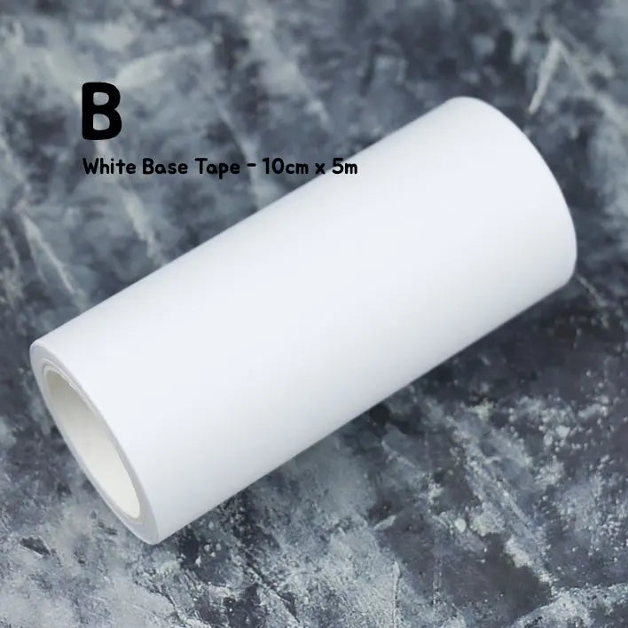 White Base Tape with Release Paper White Base Tape with Release Paper | Opaque Crafting Tape