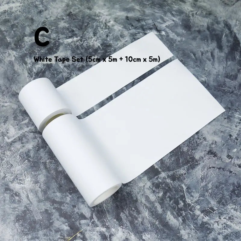 White Base Tape with Release Paper White Base Tape with Release Paper | Opaque Crafting Tape