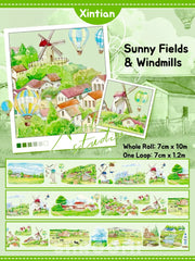 XINTIAN - Scenery Series Tape XINTIAN Scenery PET Tape Series | Landscape Stickers for Crafts
