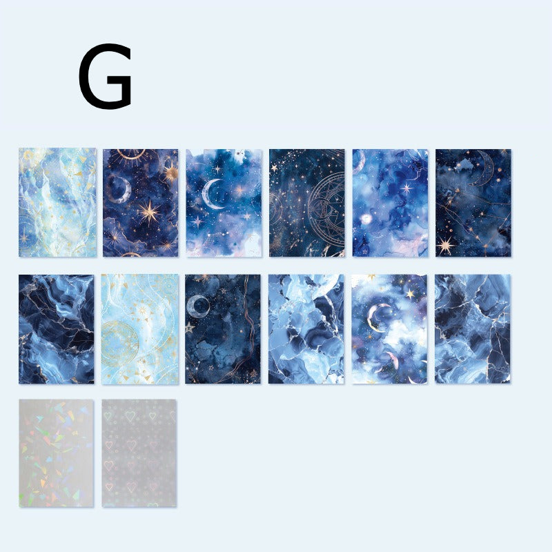 Starry Dream Holographic Paper Sticker Sheet