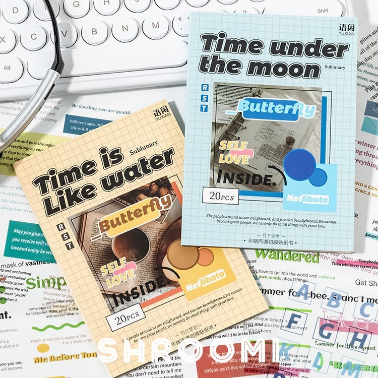 Unexpected Encounter English Sticker Collection Unexpected Encounter English Sticker Book – Aesthetic Text Stickers for Journaling & Planners