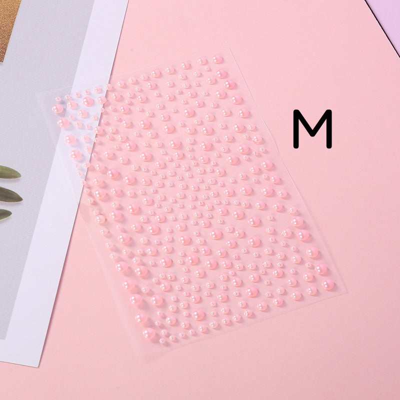 Self-adhesive rhinestone stickers with sparkling gem accents