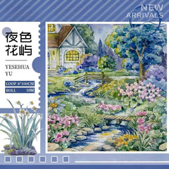 Floral Isle at Night PET Tape