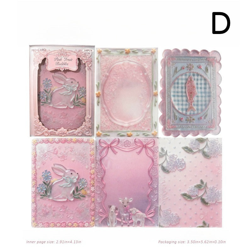 Embossed vellum scrapbooking paper with translucent decorative sheets
