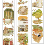 Autumn harvest PET tape showcasing farm scenes