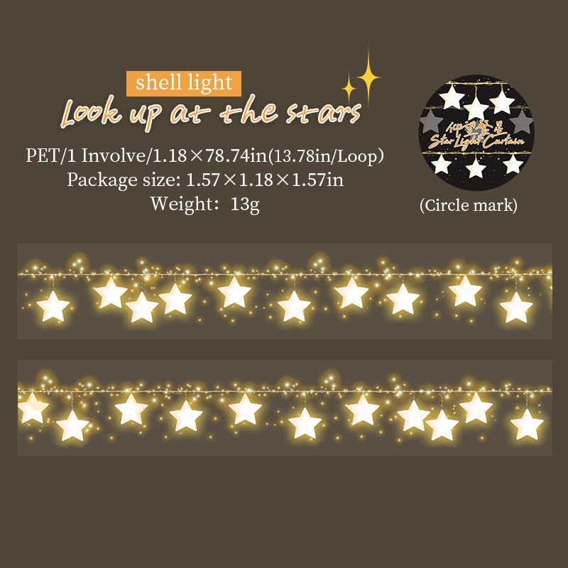 Look Up at the Stars style: glowing star string lights