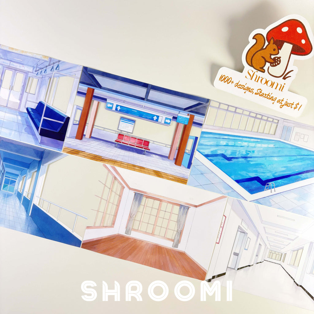 Modern Interiors PET Tape Modern Spaces Divider PET Tape – Contemporary Background Tape