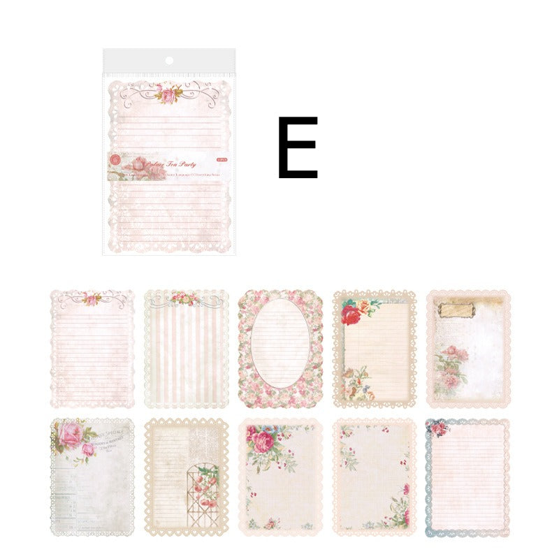 Vintage lace-edge scrapbooking paper design featuring antique lace borders and aged book-page texture