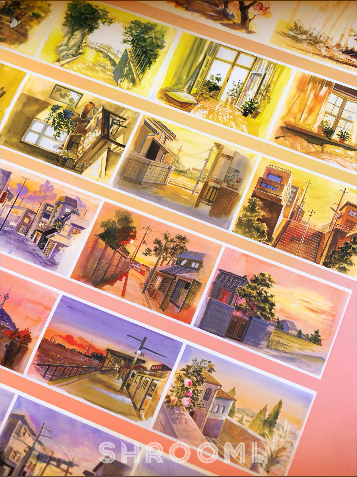 Amber Bay at Dusk Large Background Tape Amber Bay at Dusk Large Background Tape for Journals