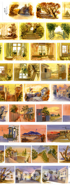 Shroomi Journal Tape: Amber Bay at Dusk scenery, PET material by Shroomi