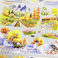 Autumn Street Scene PET Tape - Shroomi