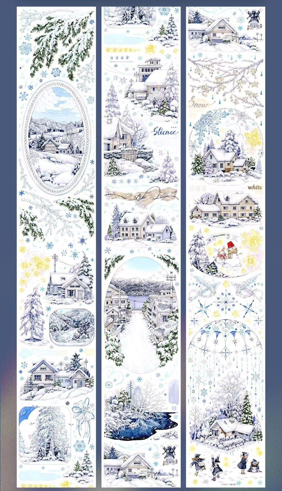 Snowy Mountain Town PET Tape Snowy Mountain Town PET Tape | Journaling & Collage