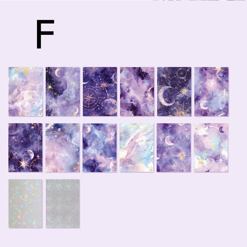 Starry Dream Holographic Paper Sticker Sheet
