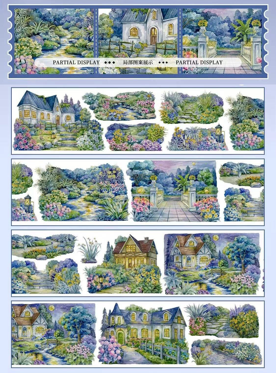 Floral Isle at Night PET Tape