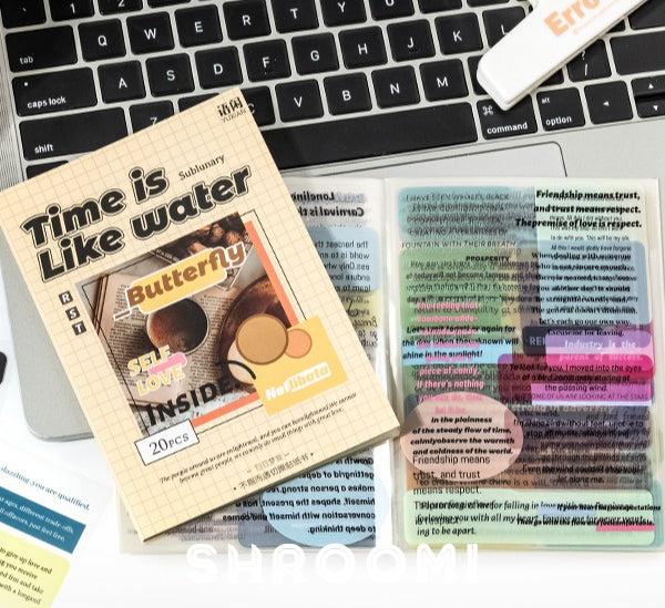 Unexpected Encounter English Sticker Collection Unexpected Encounter English Sticker Book – Aesthetic Text Stickers for Journaling & Planners