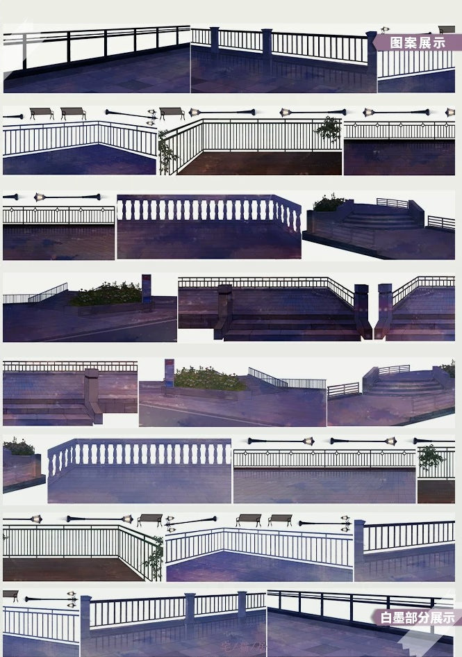 Terrasse — Balkon- & Terrassen-PET-Klebeband | Architektonische Szene