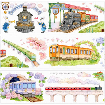 Whistle of the Fairy Town PET Tape Fairy Town Train PET Tape | Cute & Whimsical Craft Tape