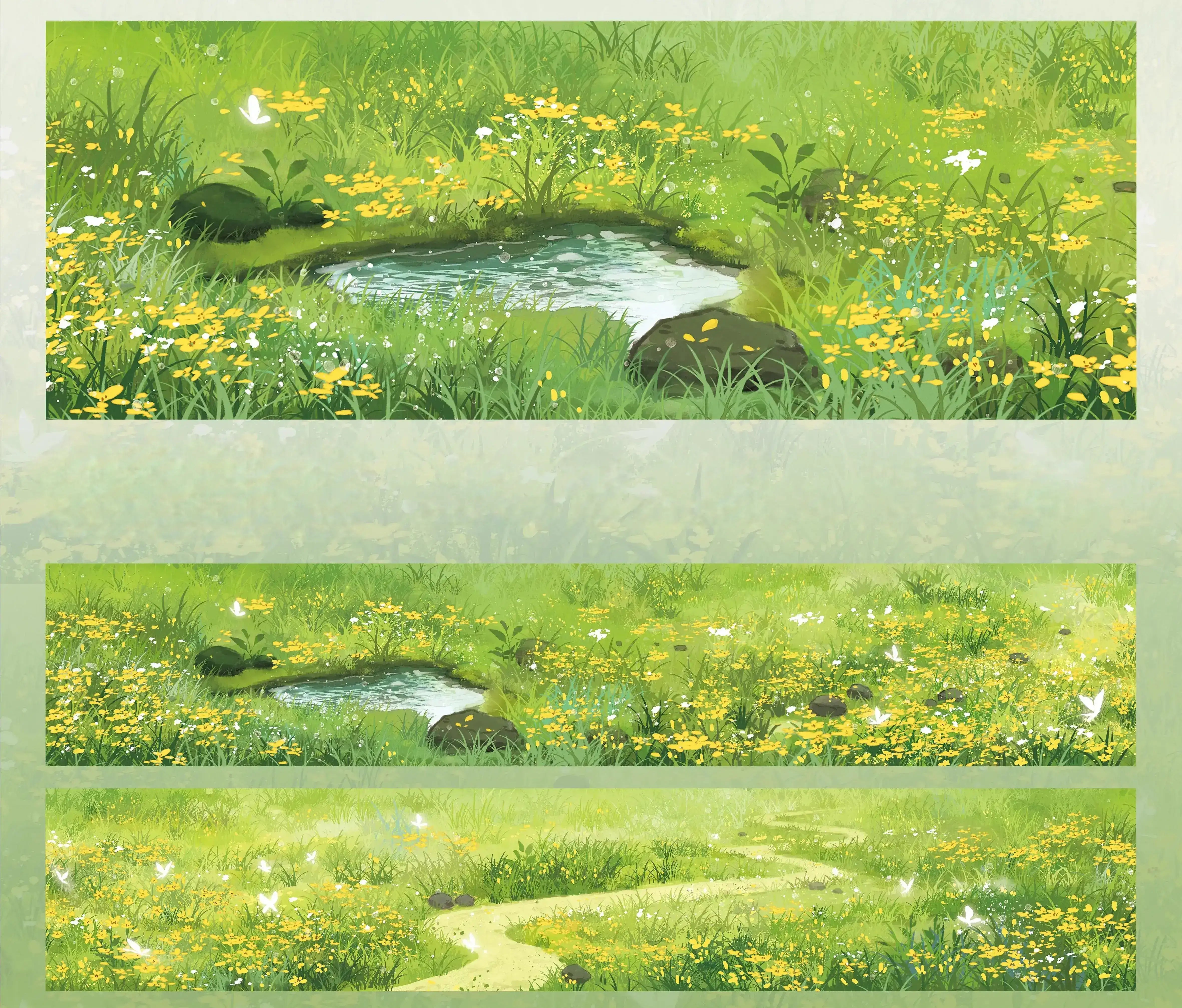 Landschaft Washi Tape – Himmel Gras Traumlandschaft PET Deko Tape