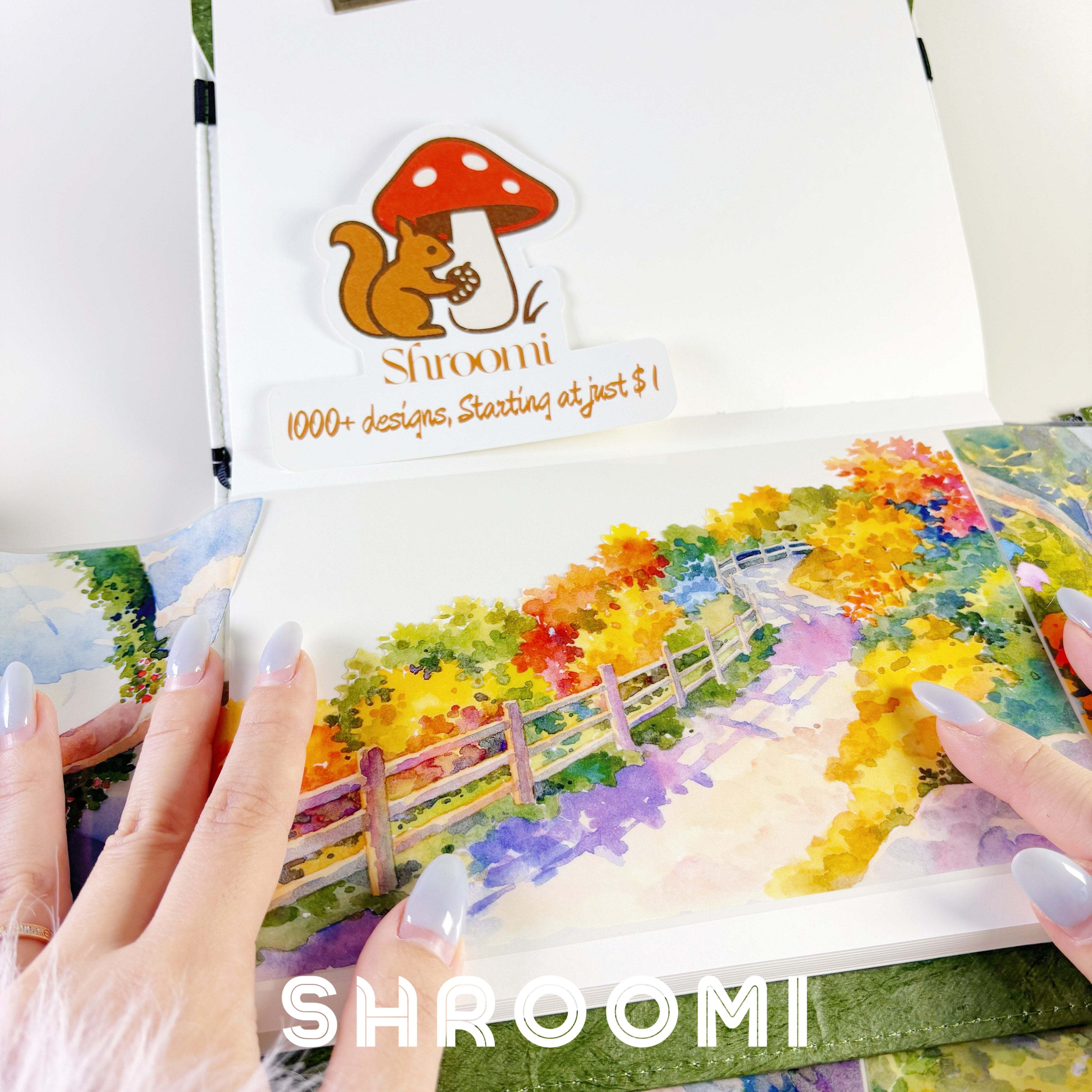 Garden Pathway PET Tape Garden Pathway PET Tape – Watercolor Floral Street Scenery