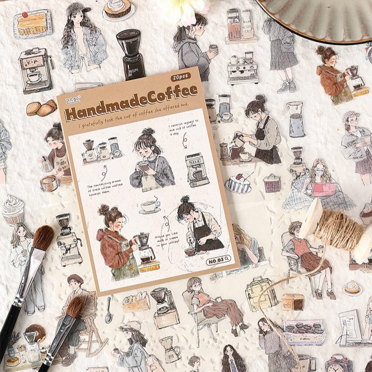 Forest Girl Sticker Collection Forest Girl Sticker Book – Nature Aesthetic Girl Stickers for Journals & Crafts