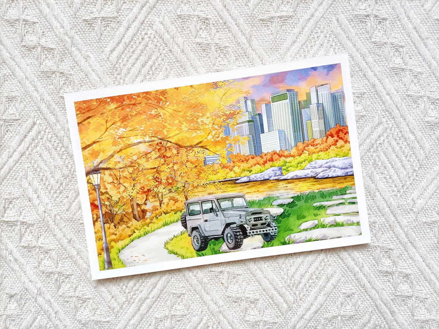 Herbstgeflüster Landschaft Washi Tape – Szenische Kollektion PET Dekoband