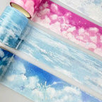 Blue Cloudscape Washi Tape – Sky Scenery for Journaling & Scrapbooking - Shroomi