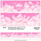 Blue Cloudscape Washi Tape – Sky Scenery for Journaling & Scrapbooking - Shroomi