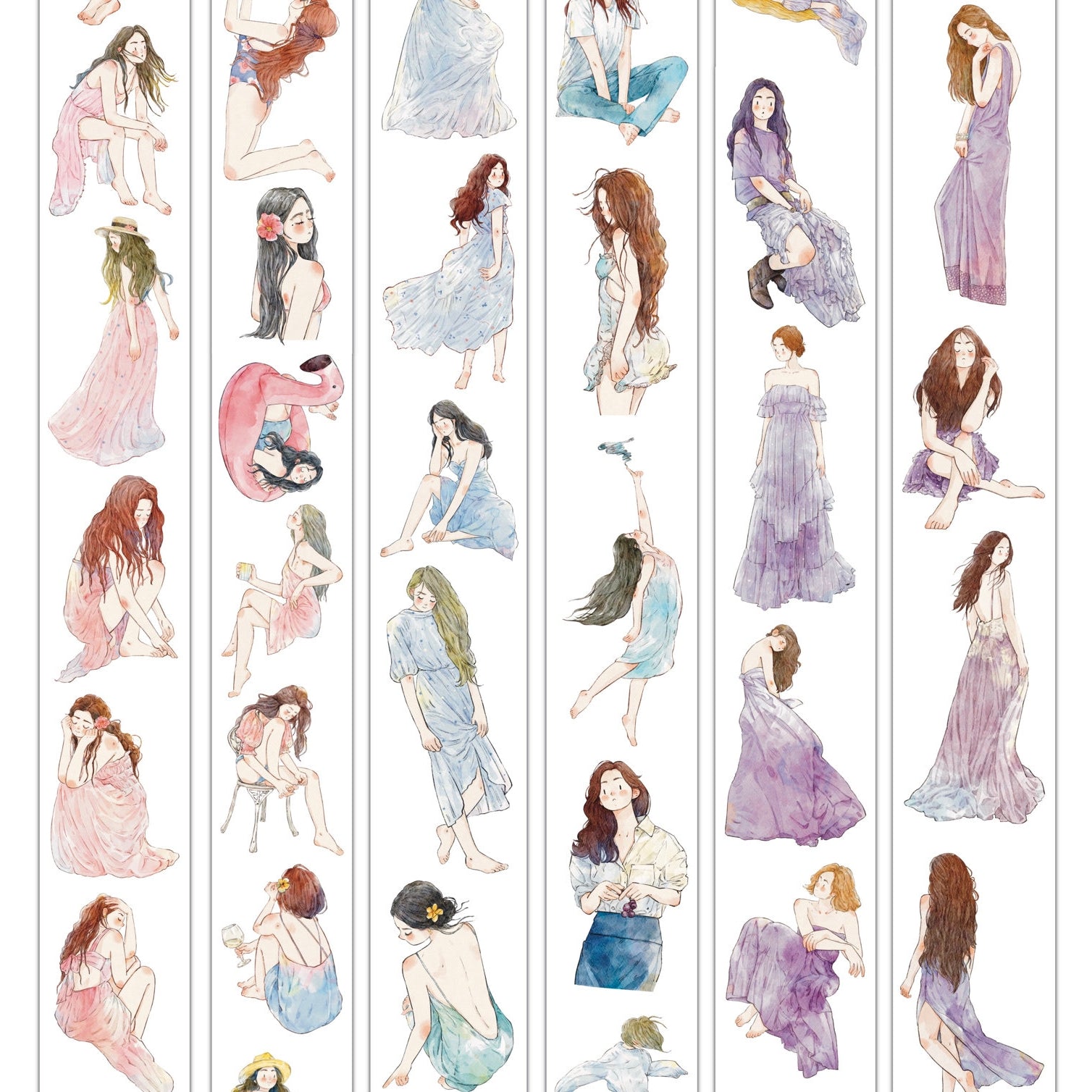 Summertime Girls Die-Cut PET Tape