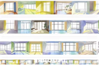 Bedroom Interior Background PET Tape