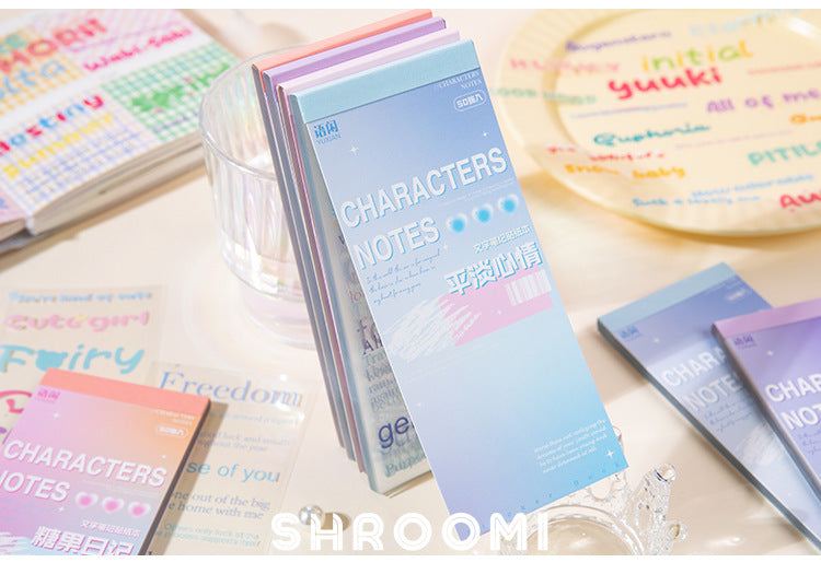 Notes & Quotes PET Sticker Collection