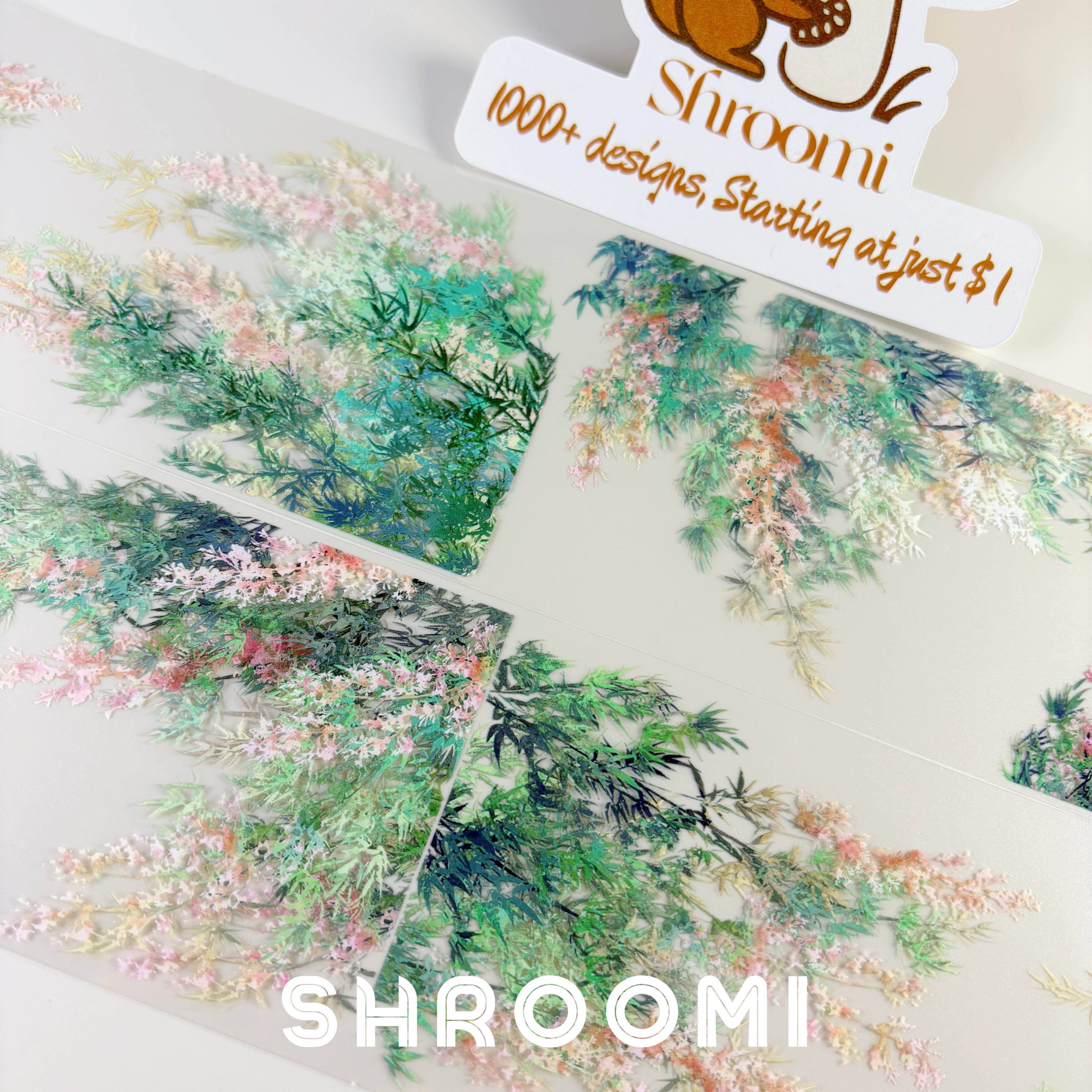 Spring Breeze Green Whisper PET Tape Spring Breeze Green Whisper PET Tape – Elegant Nature Design