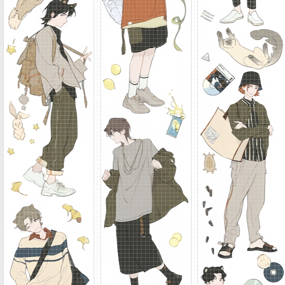After Class character washi tape design for journaling