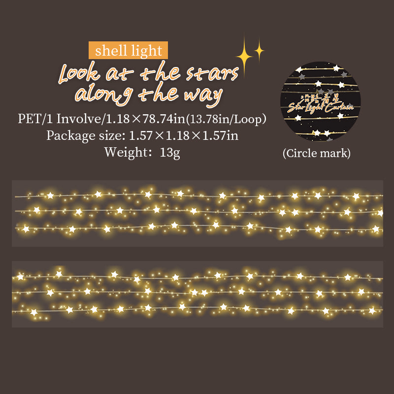 Look at the Stars Along the Way style: warm twinkling light strings