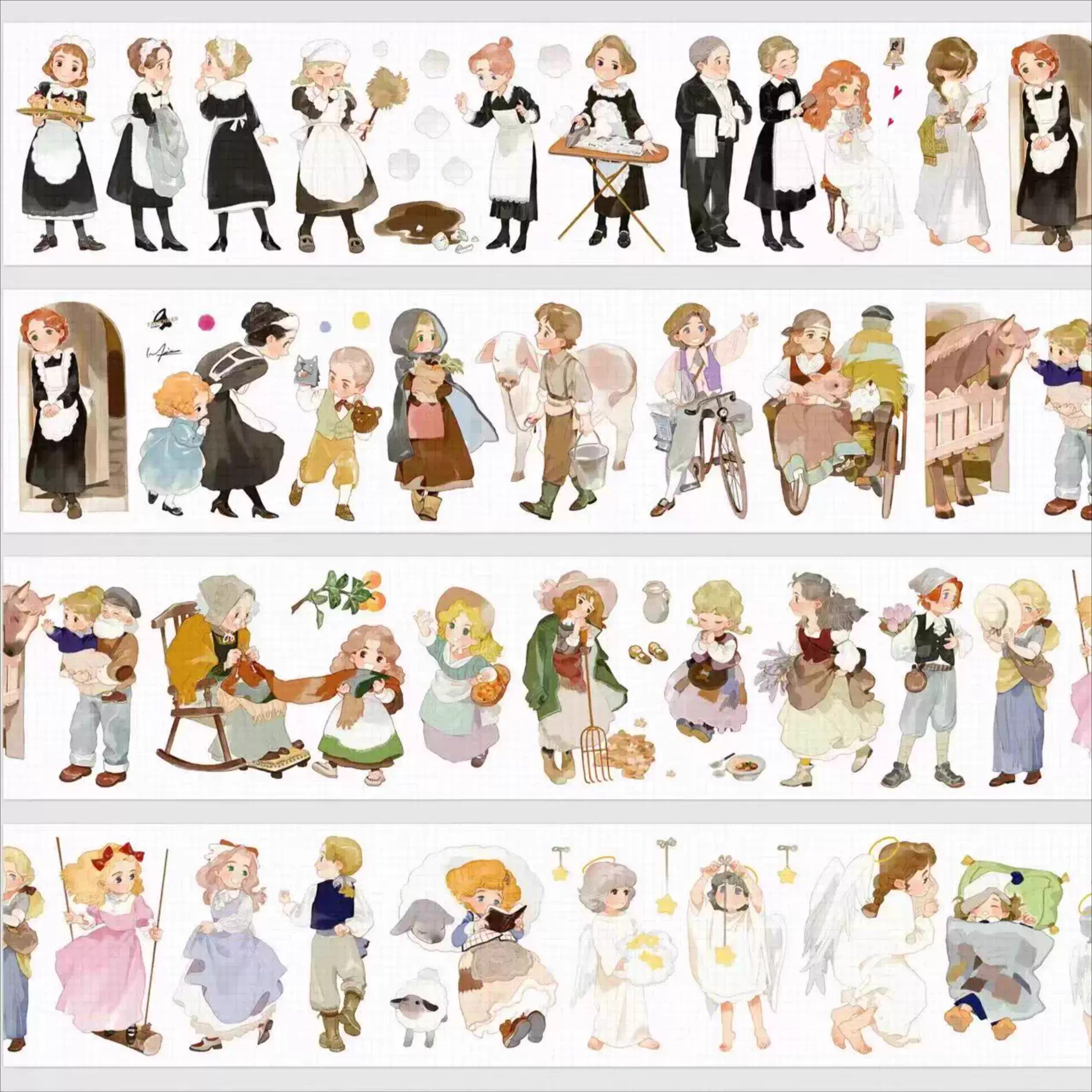 Glimmering Light Figures PET Tape Glimmering Light Figures PET Tape