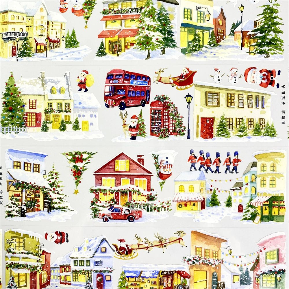 Christmas Village Scene PET Tape - Shroomi