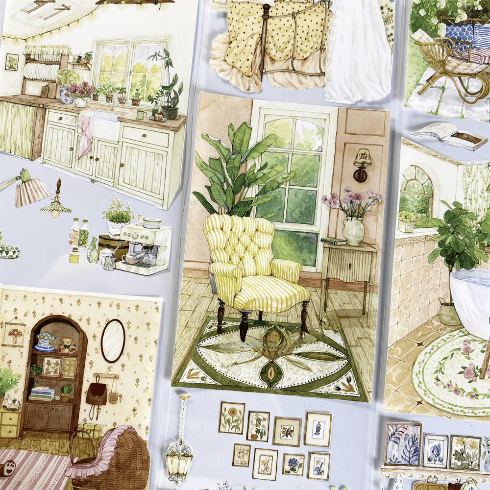 Cozy Interior Scene PET Tape - Shroomi