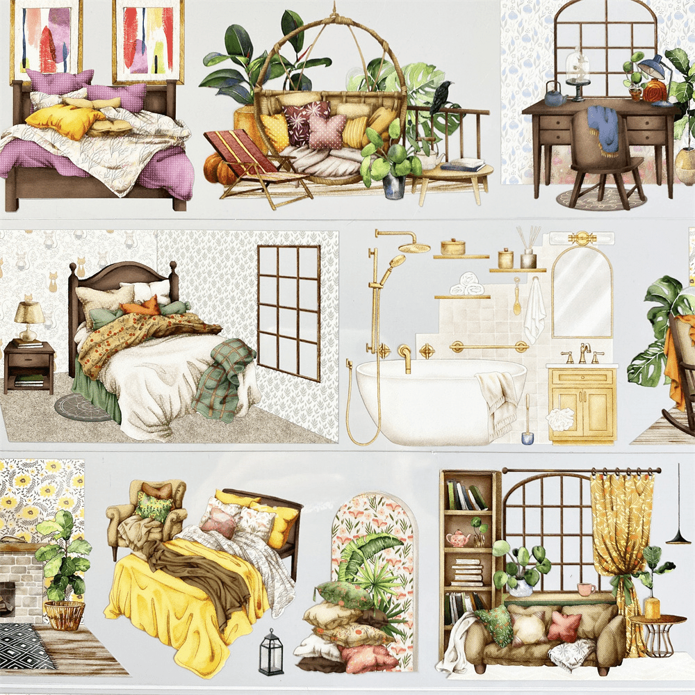 Cozy Interior Scenes PET Tape - Shroomi