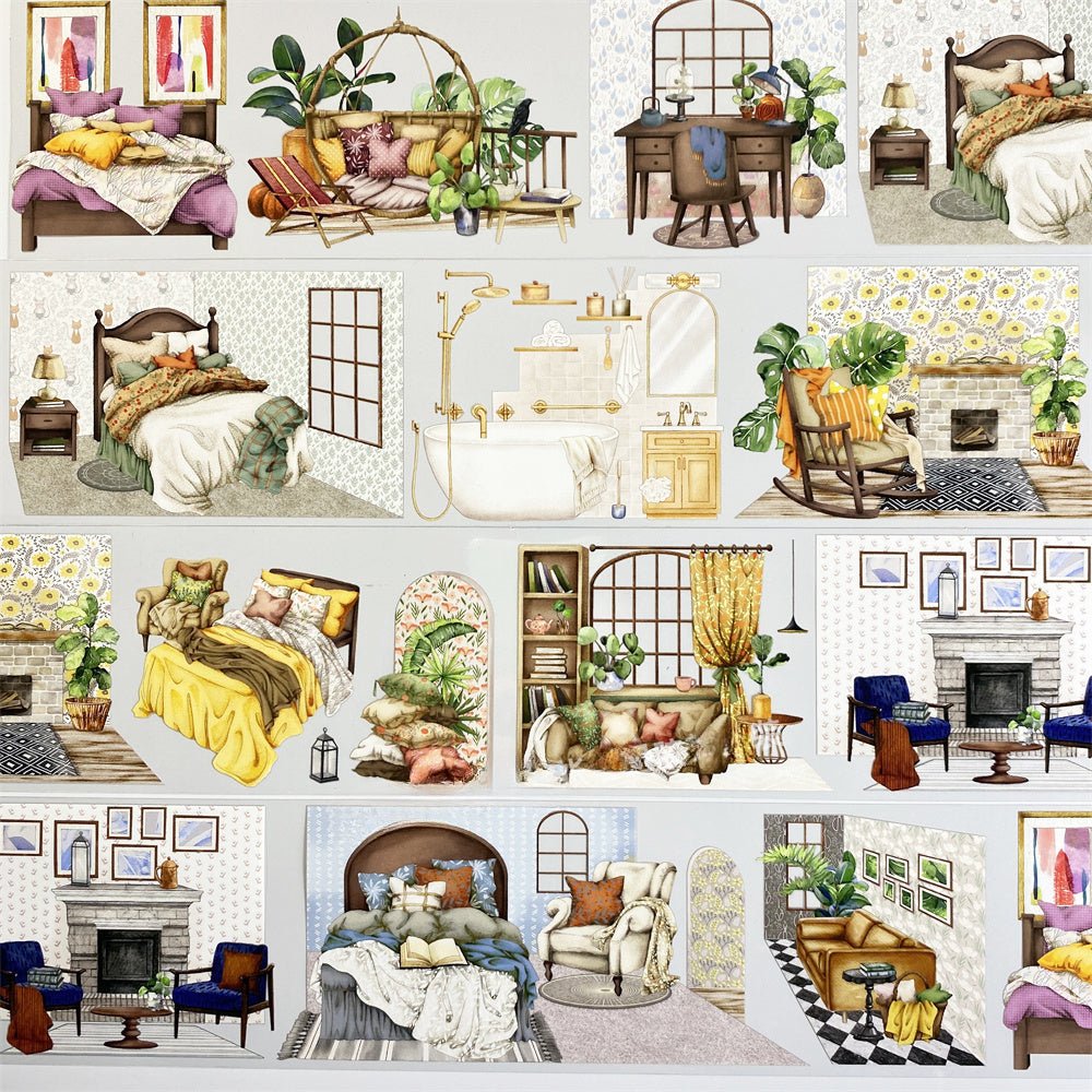 Cozy Interior Scenes PET Tape - Shroomi