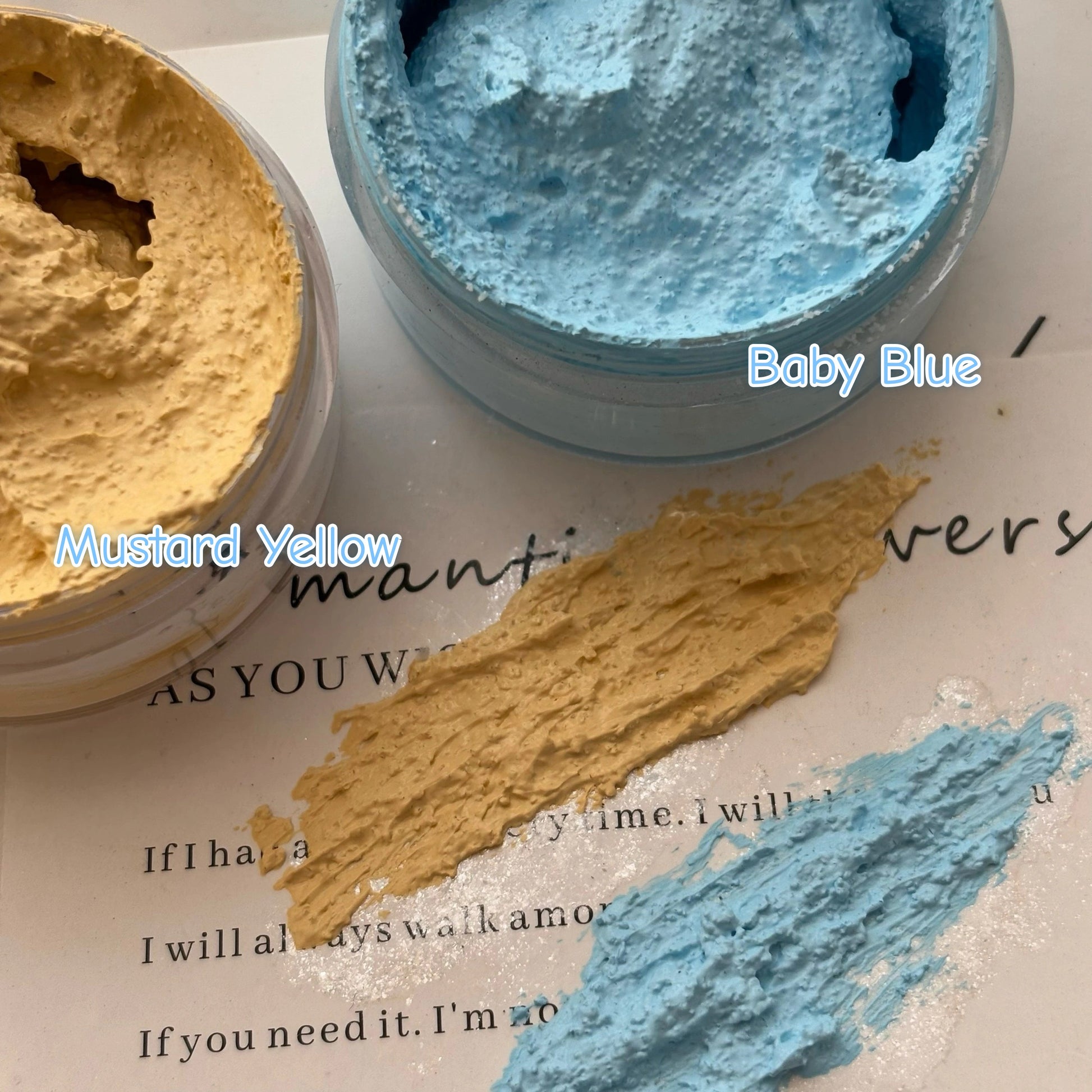 Sandstone texture paste jars with gritty raised craft medium for junk journal backgrounds and mixed-media collage