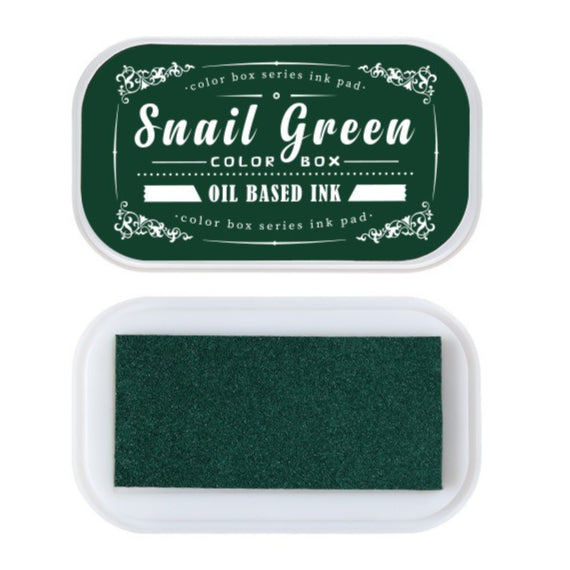 Vintage oil-based ink pad set with colorful retro label cases for rubber stamps, planners, tags, and paper crafts