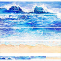 Ocean Wave Series Tape Ocean Wave Washi Tape | Blue Sea Decorative Tape for Crafts