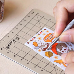 Mini Journal Craft Mat Cutting Pad Small Handheld Crafting Mat | Precision Cutting Pad for Journaling & DIY