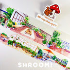 Rooftop Garden PET Tape Sunny Terrace Cafe PET Tape | Cozy Outdoor Garden Washi Tape | Balcony Life Decorative Tape