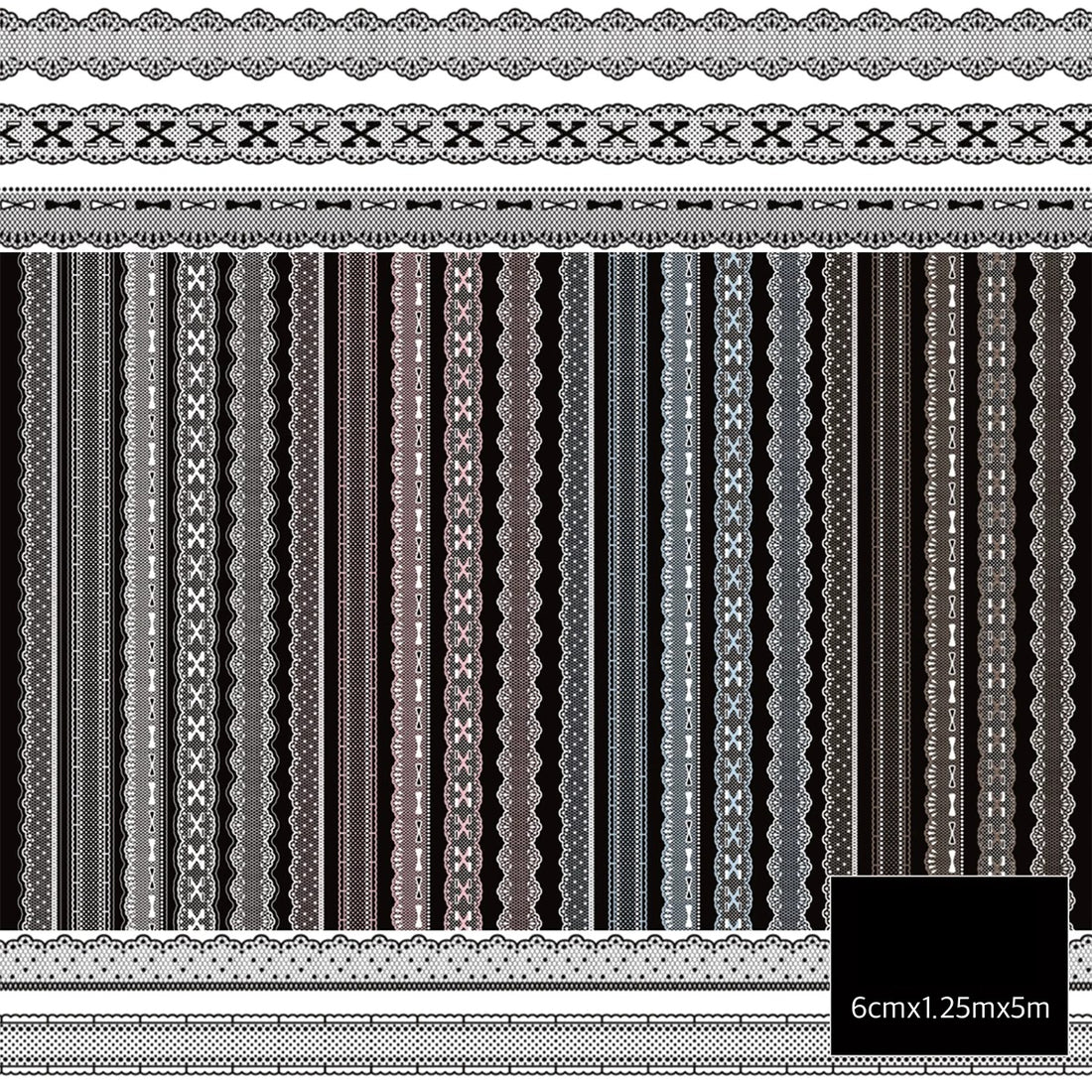 Lace Border Sticker Roll