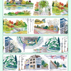 Autumn & Winter Scenery PET Tape Autumn & Winter Scenery PET Tape | Seasonal Crafting Stickers